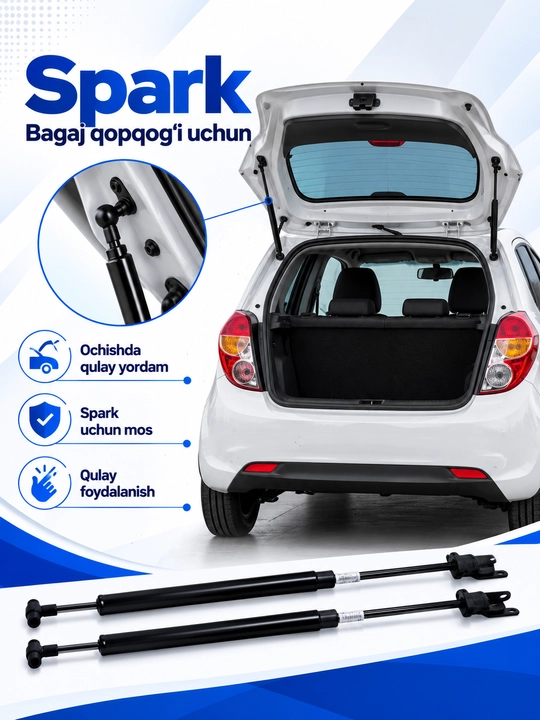 Spark, Matiz, Damas uchun yukxona gaz amortizatorlari, yukxona qopqog‘i tirgaklari