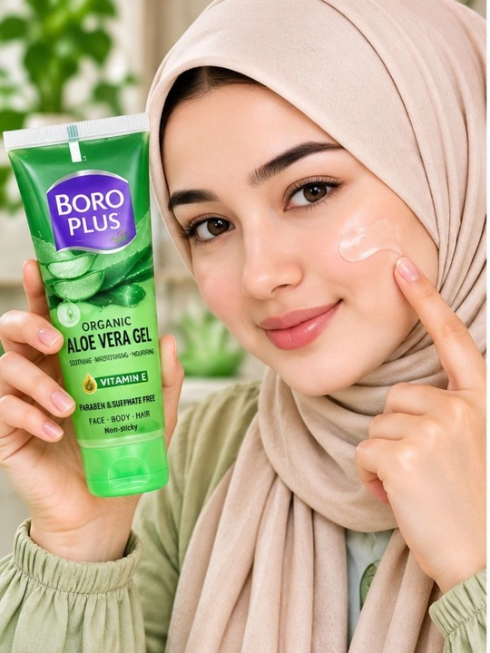 Boro Plus Aloe Vera Gel, увлажняющий гель с витамином Е, для лица, тела и волос - 