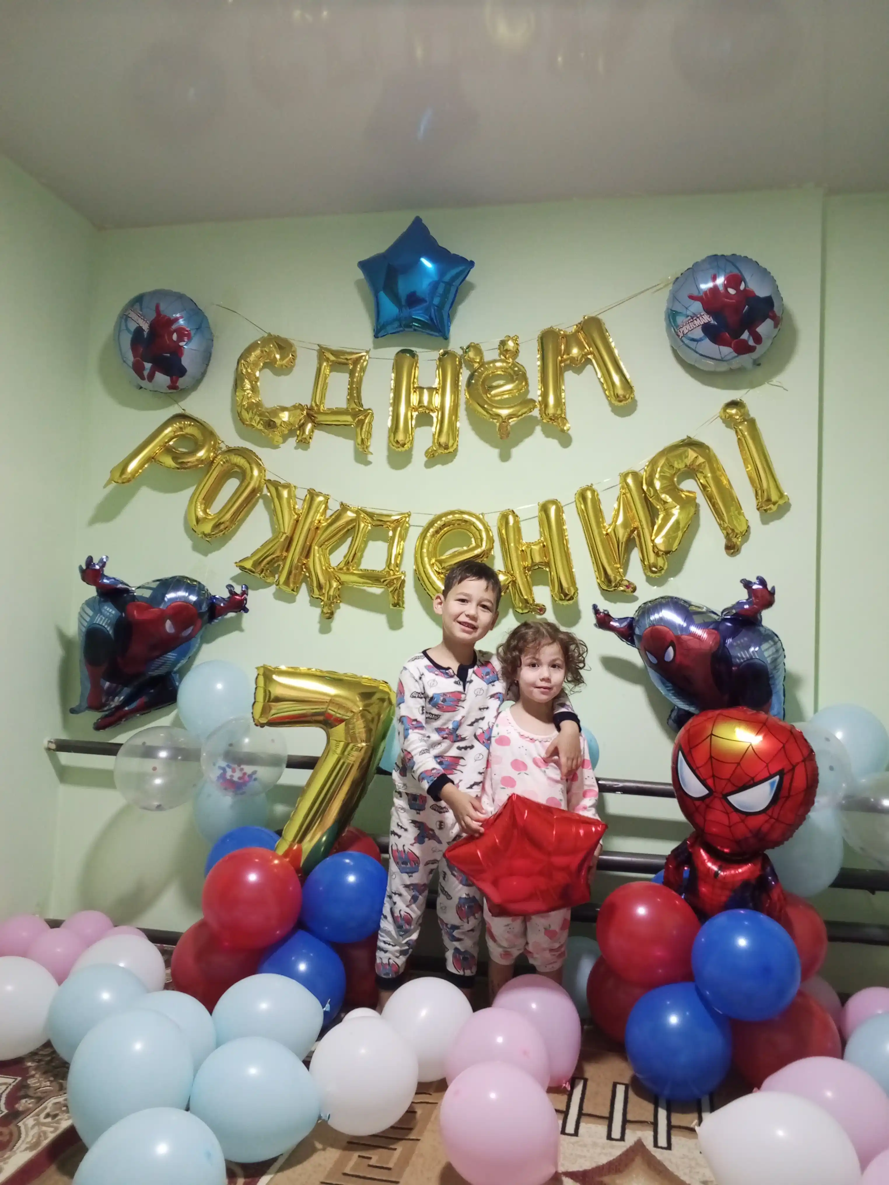 Набор воздушных шаров для праздника, 30 шт, латекс, с конфетти