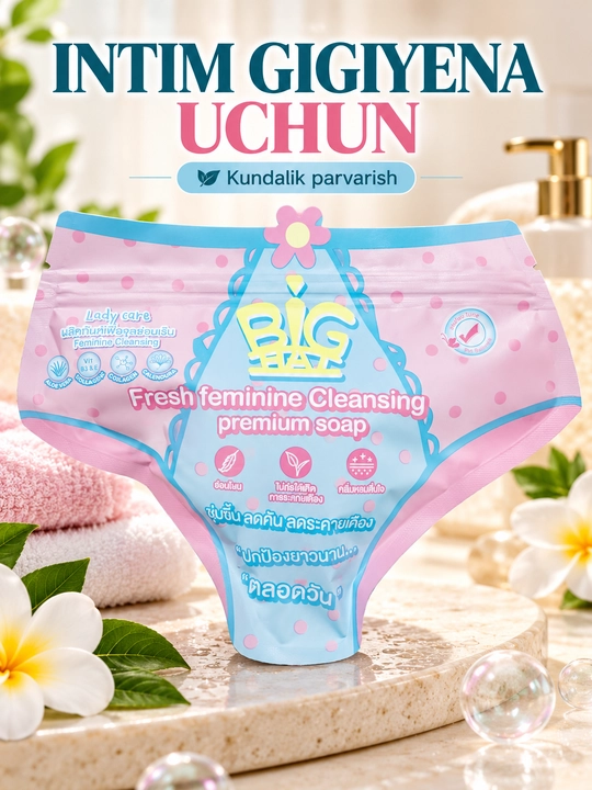 Ayollar intim gigiyenasi uchun BIGHAI tozalovchi sovuni, 50 g