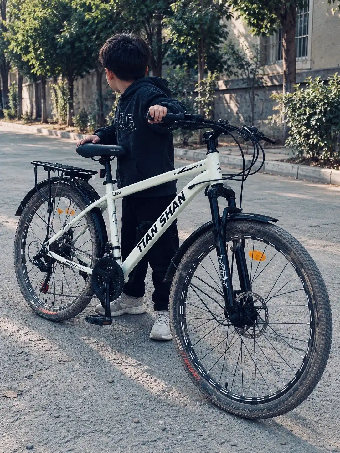 TIAN SHAN 26 dyuymli temir velosiped - 21 tezlik, diskli tormoz, tog‘ velosipedi