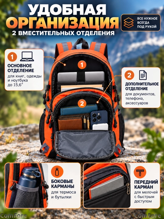 Ryukzak sport, Uniseks, maktab, ish, sayyohlik, suv o'tkazmaydigan uchun kundalik