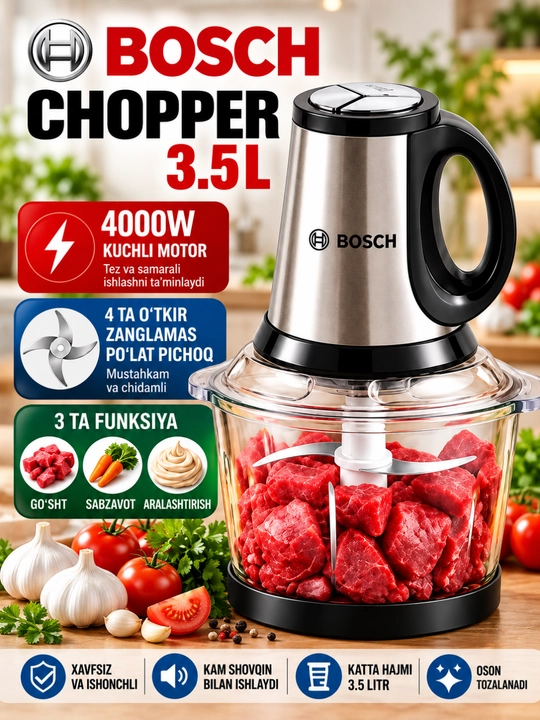 Elektr oshxona maydalagichi, chopper - 