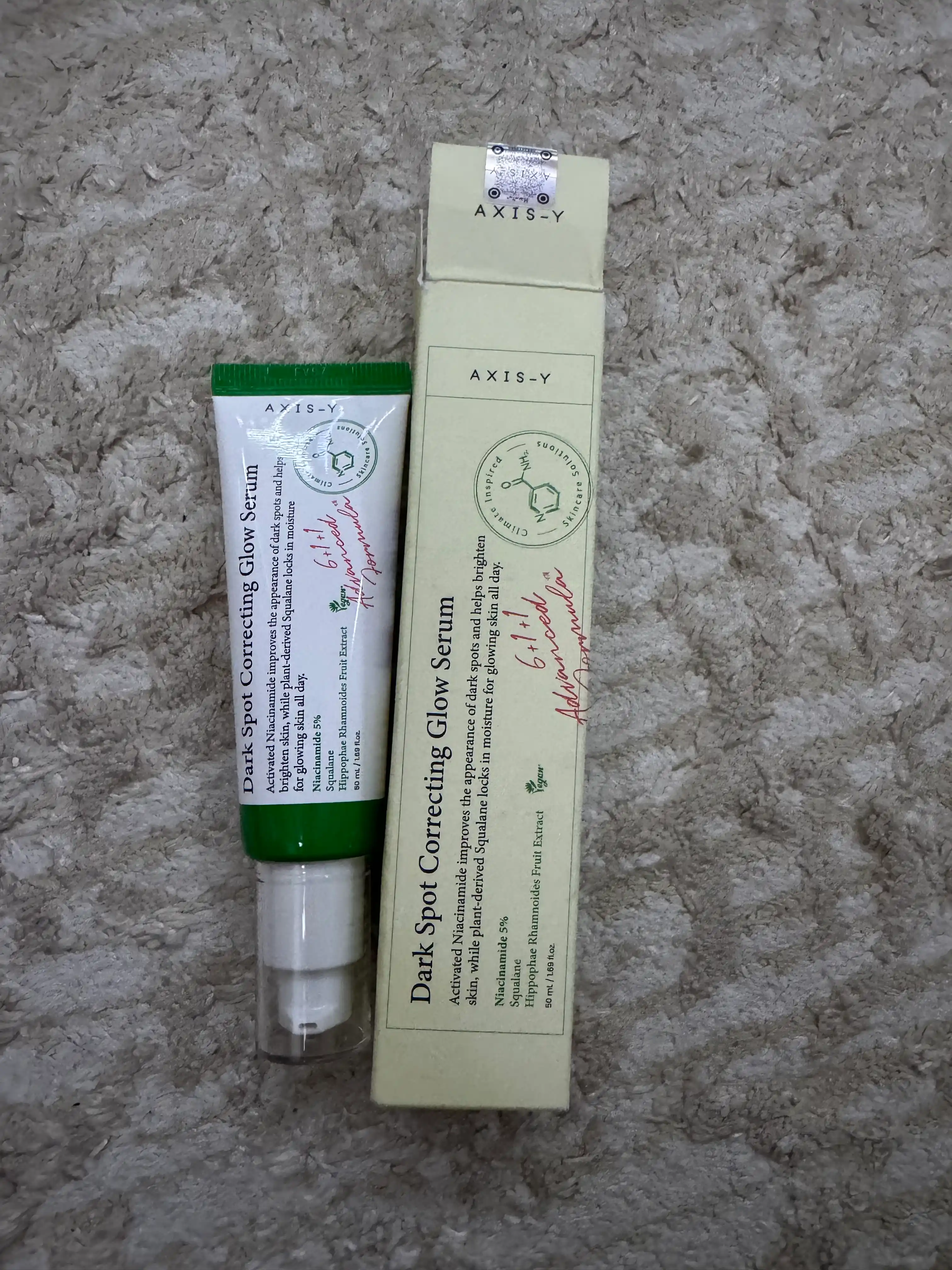 AXIS-Y Sarum pigment dog'lariga qarshi, oqartiruvchi va tinchlantiruvchi 50ml