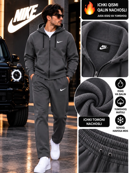 Erkaklar uchun kuz va qish mavsumi uchun kiyim to'plami, dvoyka, nachoslik - 