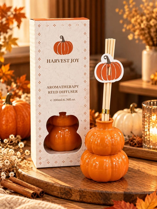 Ароматический диффузор в форме тыквы Harvest Joy, 200 мл - 