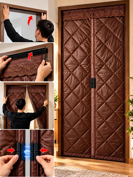 120x200 o‘lchamli eshik uchun izolyatsiyalangan magnit parda