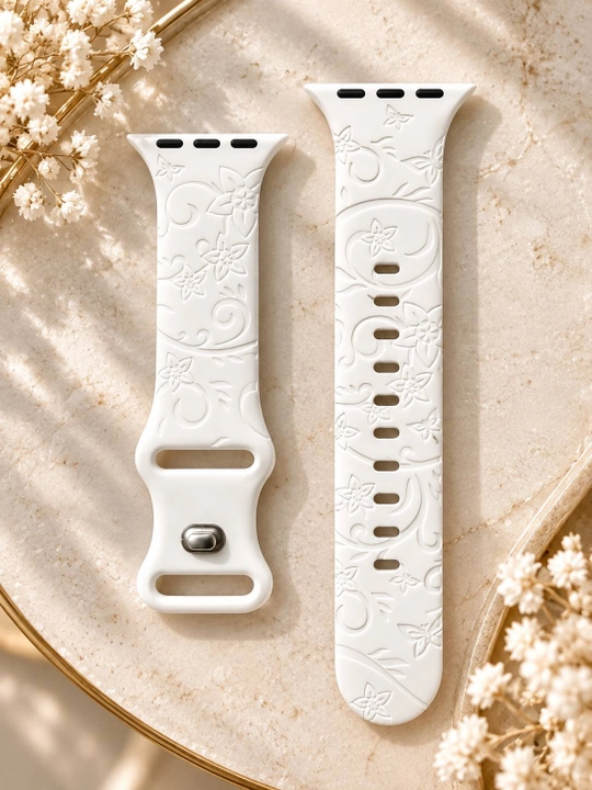 Ремешок для Apple Watch с цветочным узором - 