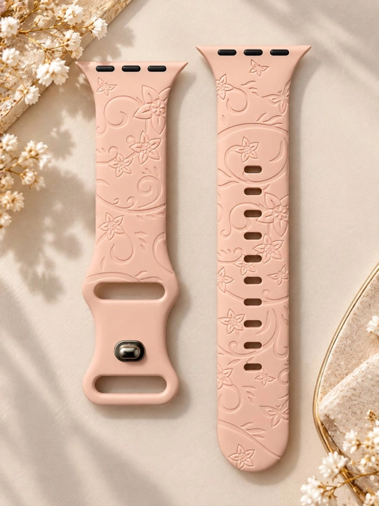Ремешок для Apple Watch с цветочным узором - 
