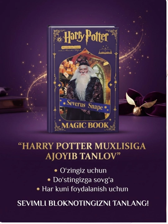 HARRY POTTER kodli daftar, blоknot va ruchkalari, HARRY POTTER kolleksiyasi