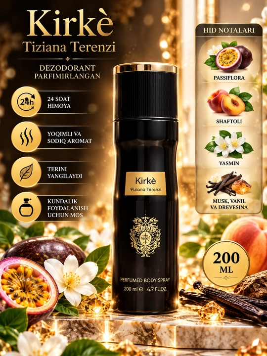 Erkaklar uchun maxsus to'plam, Kirka atiri va dezodaranti, atiri 100ml, dezodarant 200ml