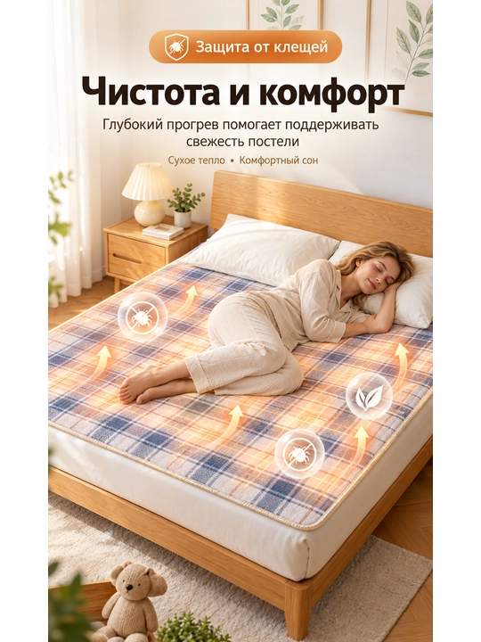 Электропростынь, электрическое одеяло, электроматрас,плед с подогревом