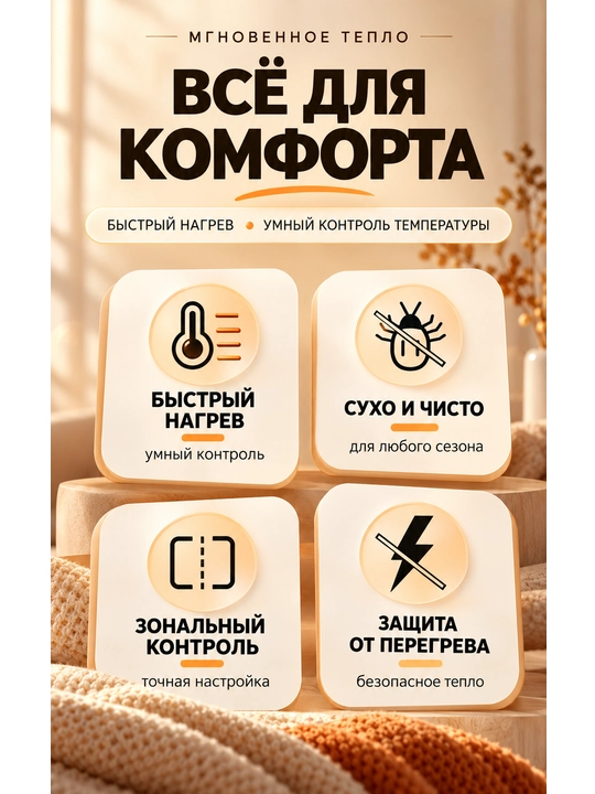 Электропростынь, электрическое одеяло, электроматрас,плед с подогревом