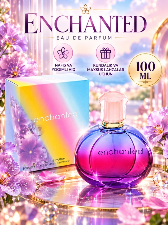 Ayollar uchun parfyumlangan suv Enchanted, 100 ml