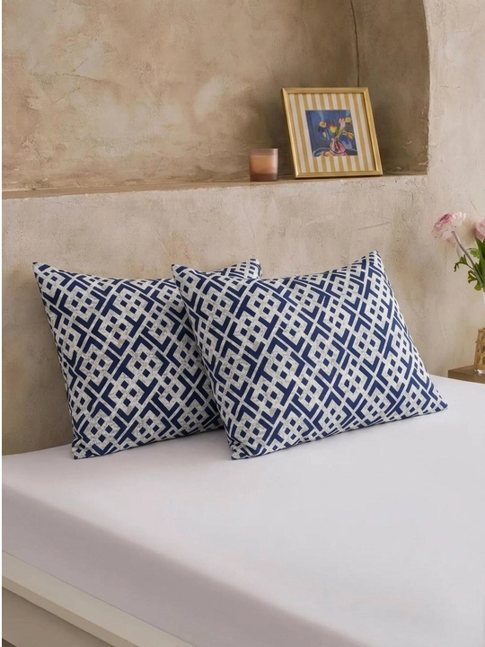 50x70 sm o‘lchamdagi yostiq jildlari to‘plamda, 2 dona, 100%  paxta poplin