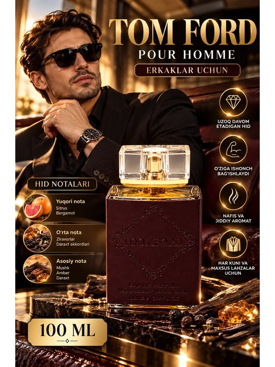 ToomFord Pour Homme, 100 ml, Tomford parfyumeri