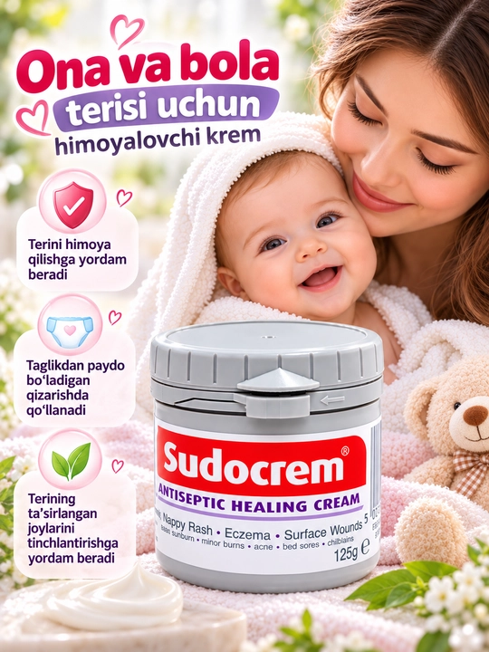 Onalar va bolalar terisini parvarish qilish uchun krem, Sudocrem