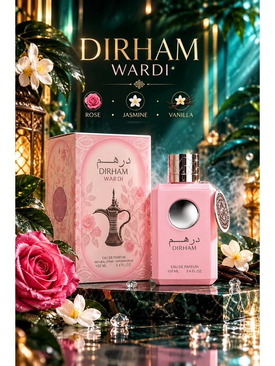 Ayollar atiri, ayollar uchun parfum, Parfyumlangan suv Dirham Wardi, uniseks, 100 ml - 