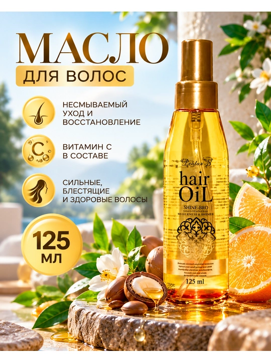 Sochlarni oziqlantirish, chigalini yoyish va turmaklash uchun yog Doctor-S Hair Oil, 125ml