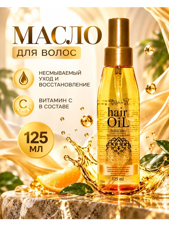 Sochlarni oziqlantirish, chigalini yoyish va turmaklash uchun yog Doctor-S Hair Oil, 125ml