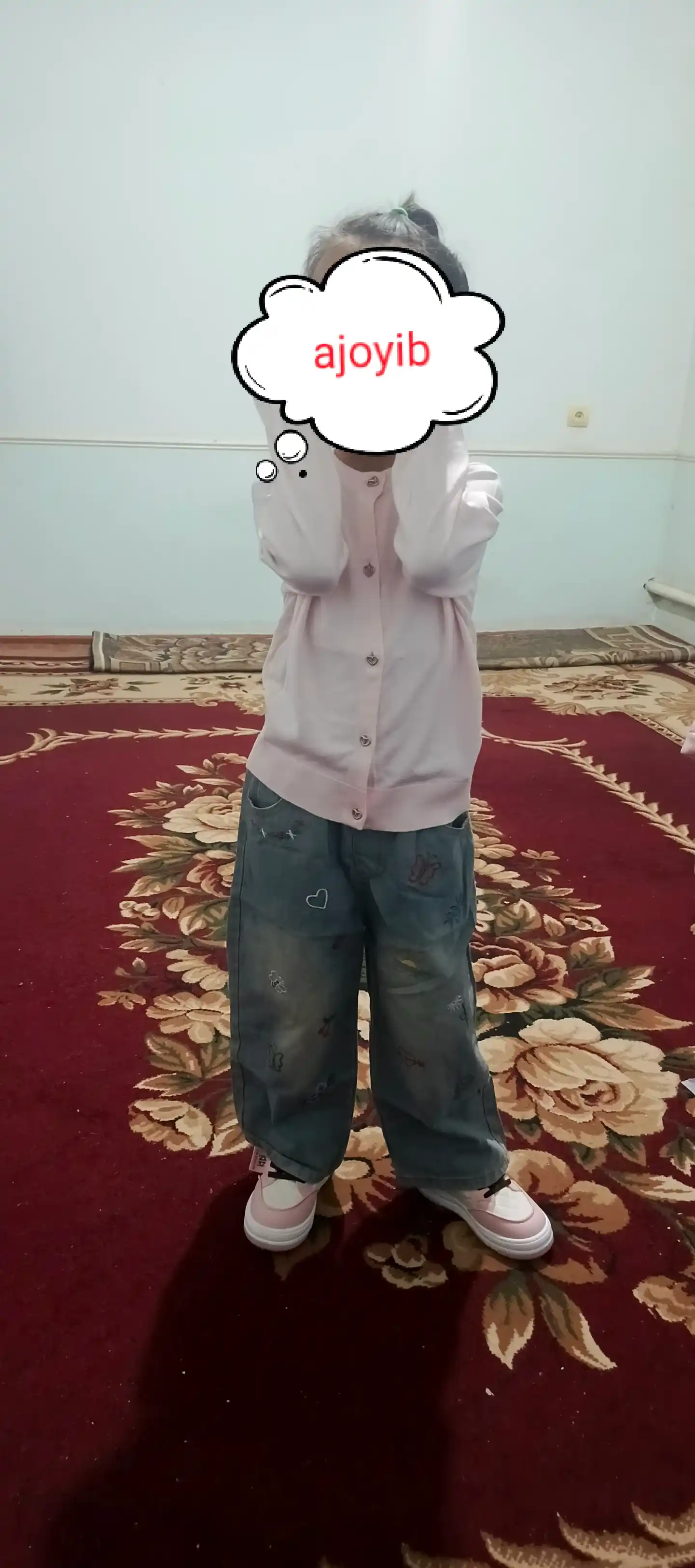 TERRA PRO qizlar uchun maktab kardigani, tugmali, viskoza