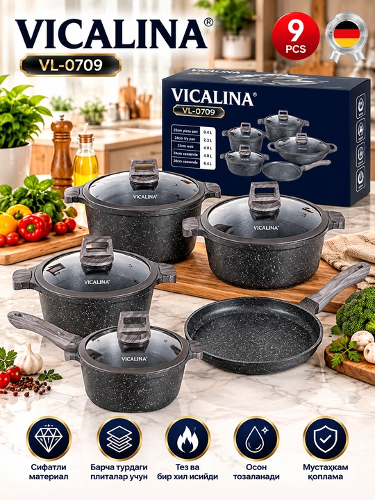 Набор кухонной посуды VICALINA, разные модели