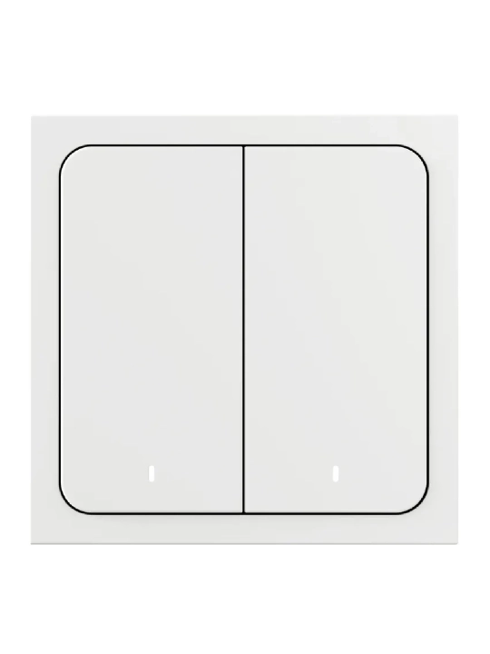 Умный беспроводной выключатель Яндекс YNDX-00535, 2 клавиши, Zigbee 3.0