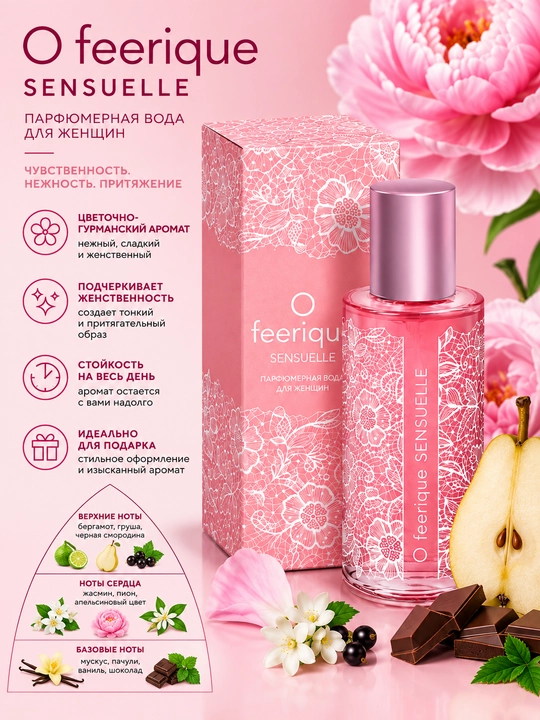 O Feerique Sensuelle ayollar uchun parfyumeriya, 50 ml - 