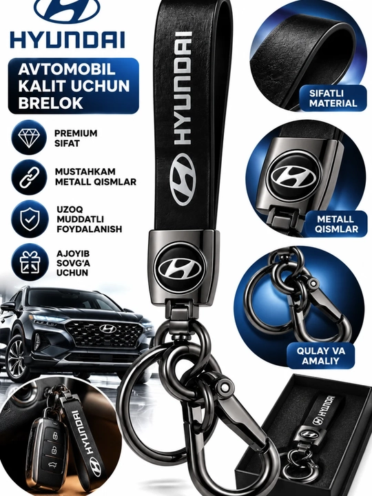 Брелок для ключей от машины BYD, Mercedes, Chevrolet, KIA, Hyundai, стильный аксессуар - 