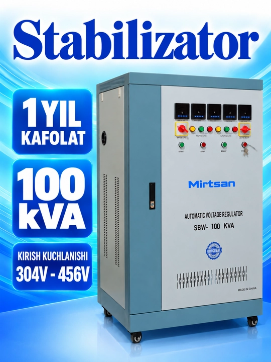 Трехфазный Стабилизатор Напряжения Mirtsan 304–456 В   Копировать