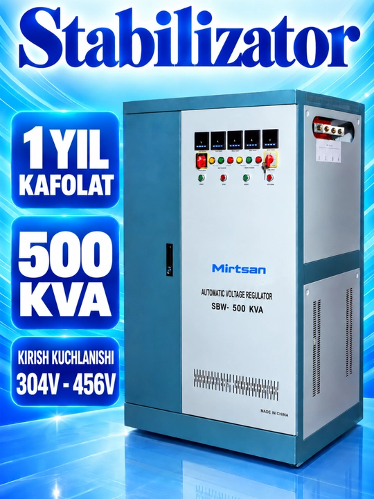 Mirtsan Uch Fazali Sanoat Kuchlanish Stabilizatori 304–456 V - 