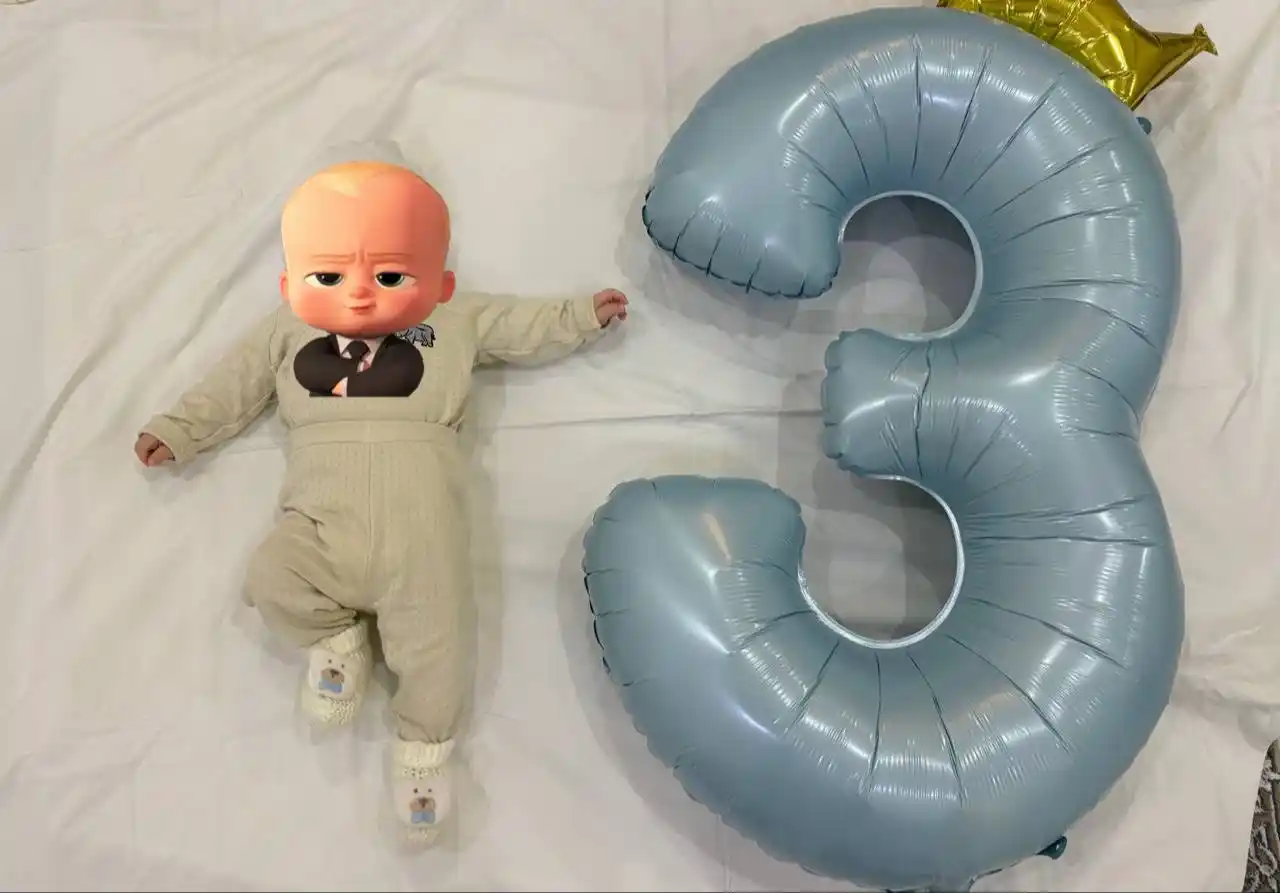 Shar katta raqam folgalangan, havorang bayram tug'ilgan kun uchun ko'pmartalik, 133 sm
