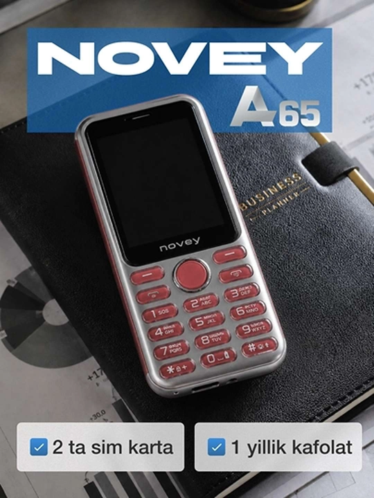 Tugmachali telefon NOVEY A65