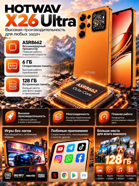 Смартфон x26  24/128гб