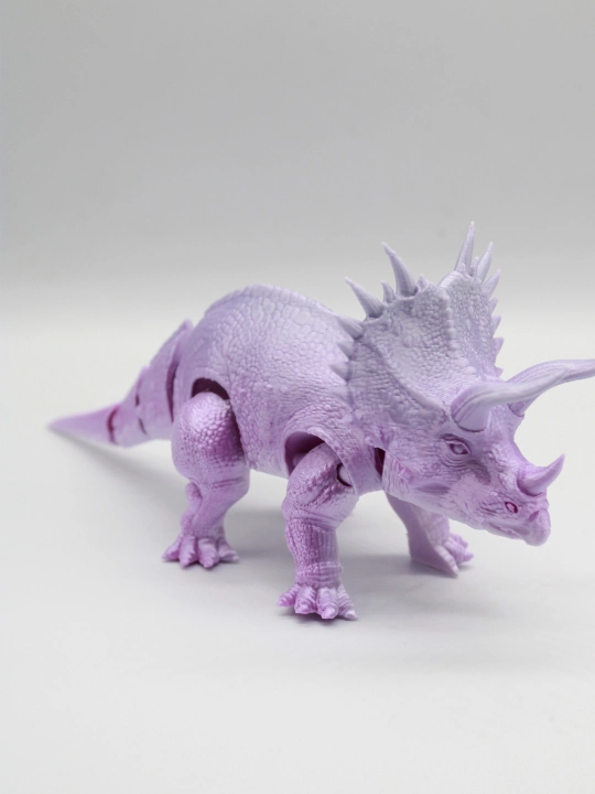 "Triseratops" 3D stressga qarshi o‘yinchoq, harakatlanuvchi dinozavr haykalchasi, bolalarga sovg‘a - 