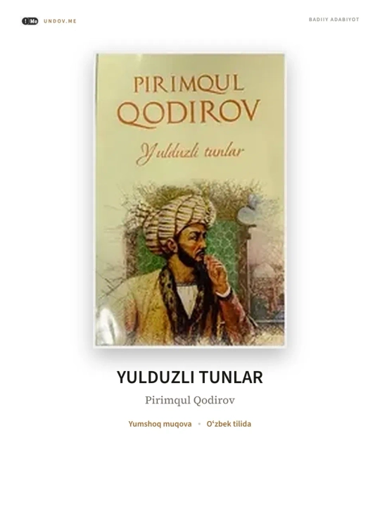 Yulduzli tunlar - Pirimqul Qodirov - 