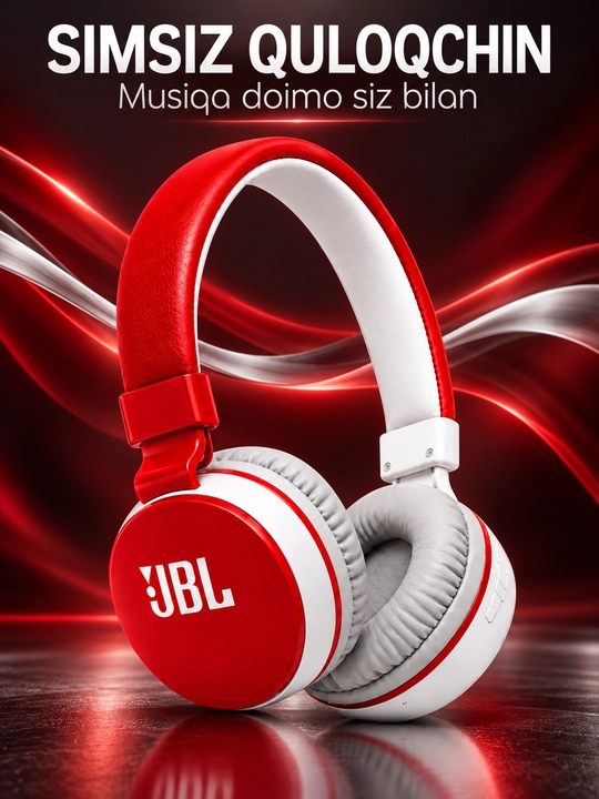 JBL 881A simsiz Bluetooth quloqchin, mikrofonli, bukiladigan dizayn - 