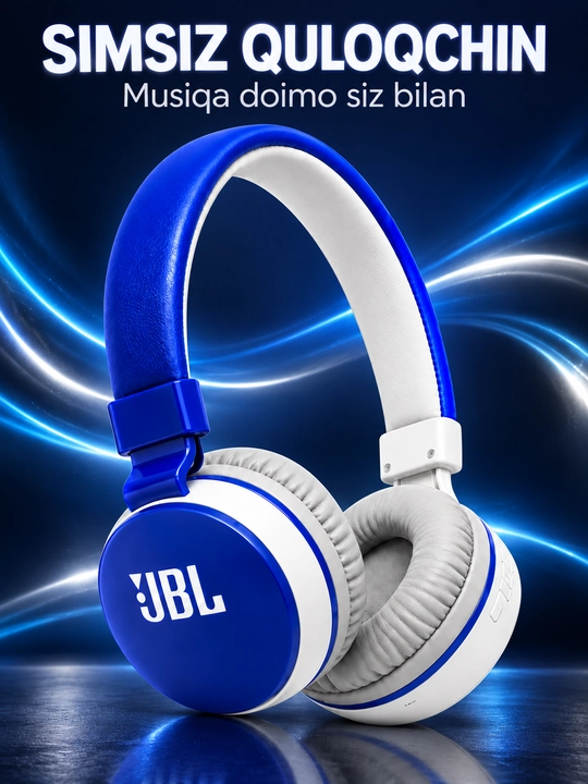 JBL 881A simsiz Bluetooth quloqchin, mikrofonli, bukiladigan dizayn - 