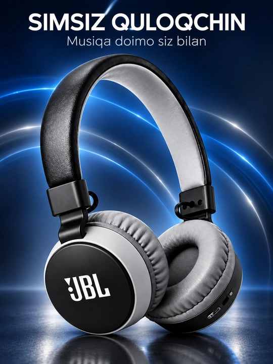 JBL 881A simsiz Bluetooth quloqchin, mikrofonli, bukiladigan dizayn - 