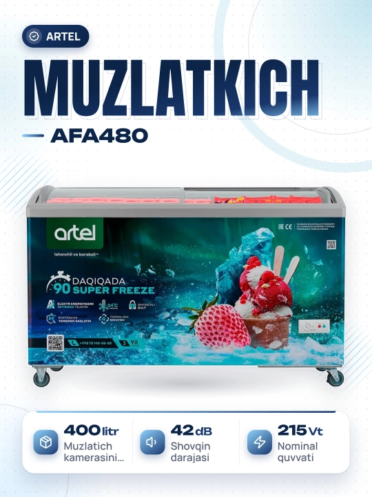 Artel AFA480 muzlatgichi - 