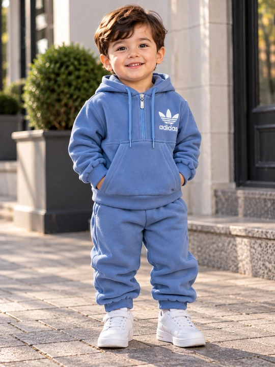 Детский спортивный костюм двойка, теплый флис, худи и штаны, на 3–6 лет