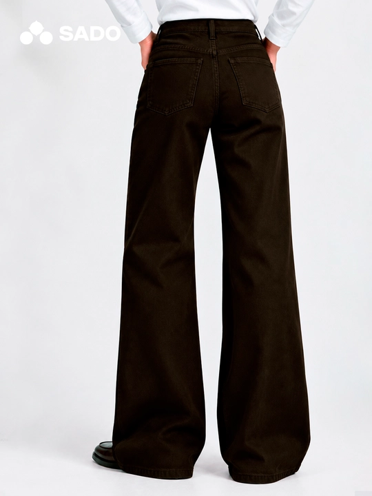 Женские брюки Wide Leg из твила SADO