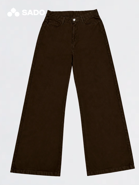 Женские брюки Wide Leg из твила SADO