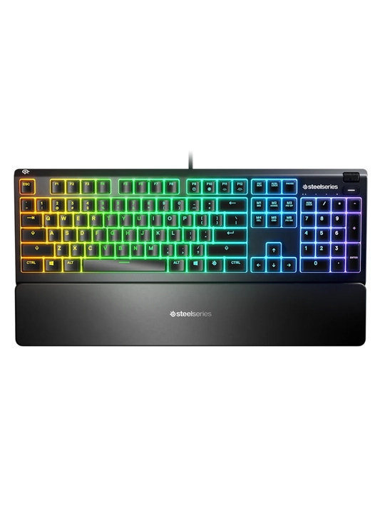 SteelSeries Apex 3 RGB Водостойкая Бесшумная Клавиатура с RGB-подсветкой