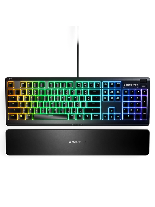 SteelSeries Apex 3 RGB Водостойкая Бесшумная Клавиатура с RGB-подсветкой