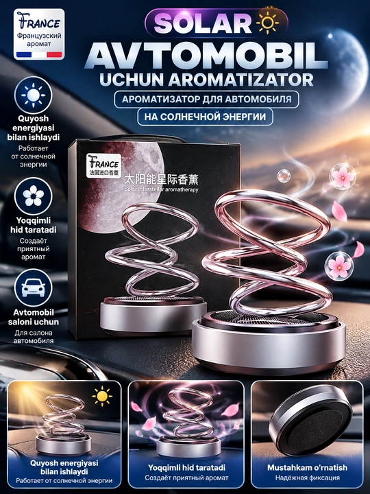 Avtomobil uchun havo xushbo‘ylantirgich, turli shakldagi dekorativ aromatizator - 