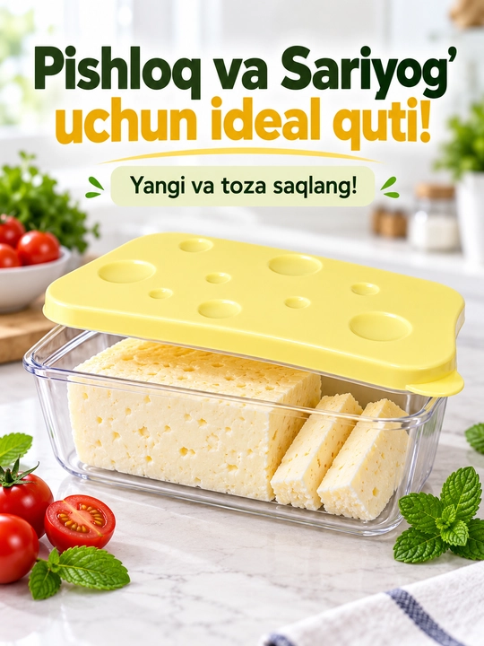 Контейнер для хранения сыра и продуктов, пищевой контейнер для холодильника - 