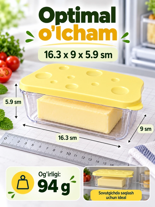 Контейнер для хранения сыра и продуктов, пищевой контейнер для холодильника