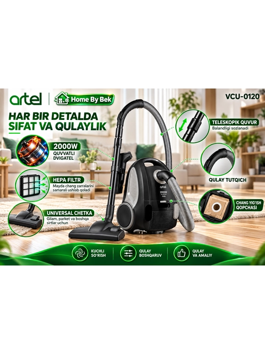 ARTEL VCU 0120 Черний