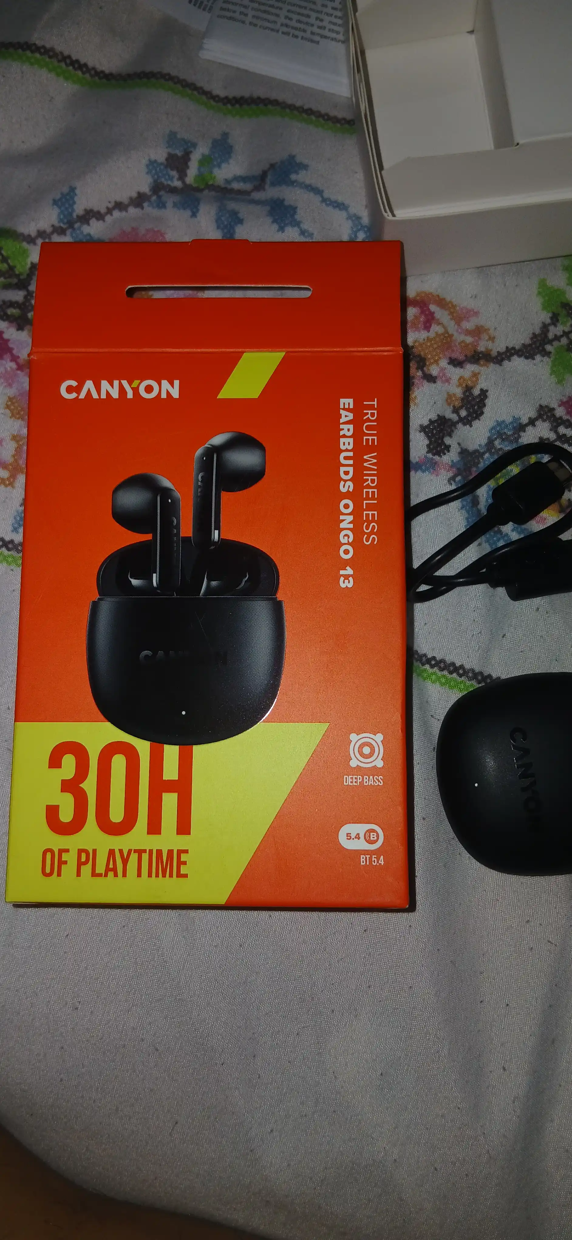 Наушники беспроводные CANYON OnGo 13